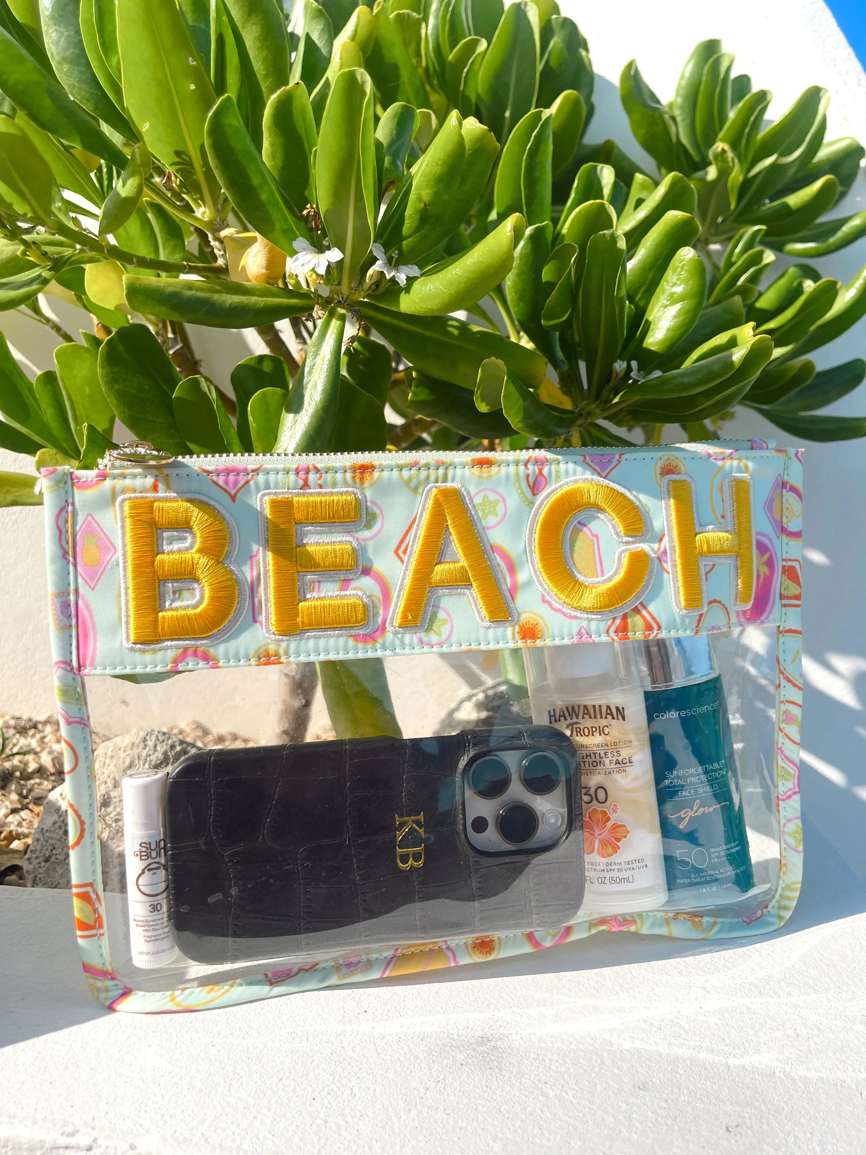 Beach Clear Pouch - Mint Palms sold by Beach Bunny product image thumbnail 5