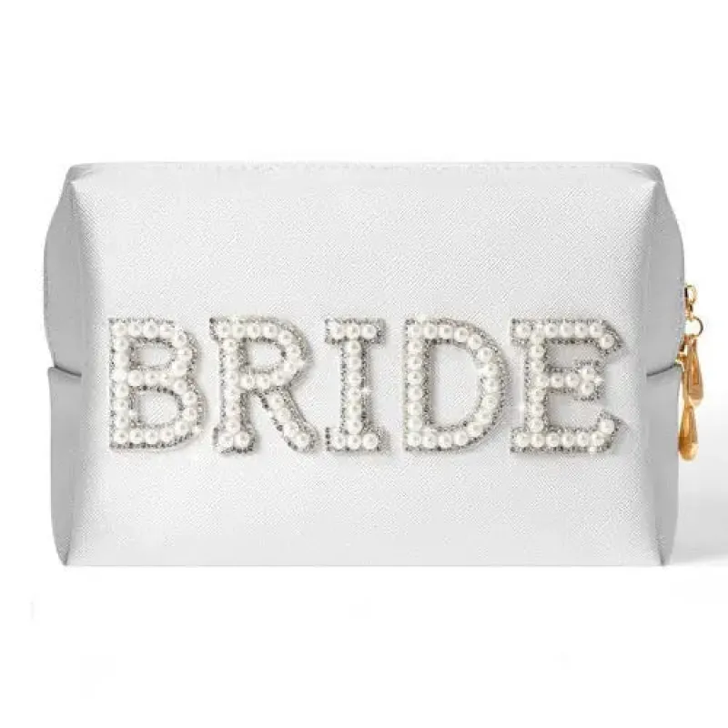 Bride Glam Cosmetic Bag made by Sahira Jewelry Design