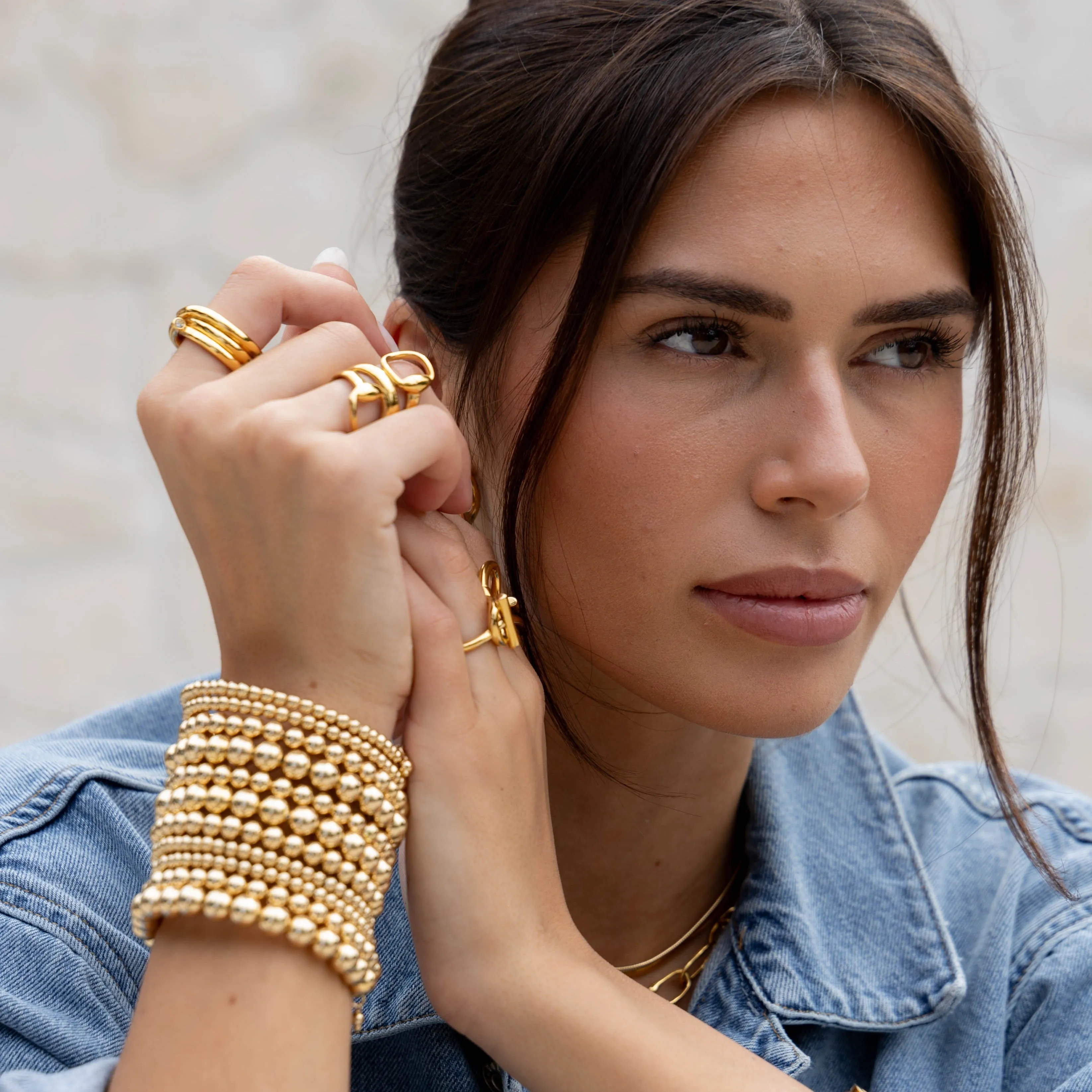 Allison Beaded Wrap Bracelet- 10 Rows sold by Beach Bunny product image thumbnail 2