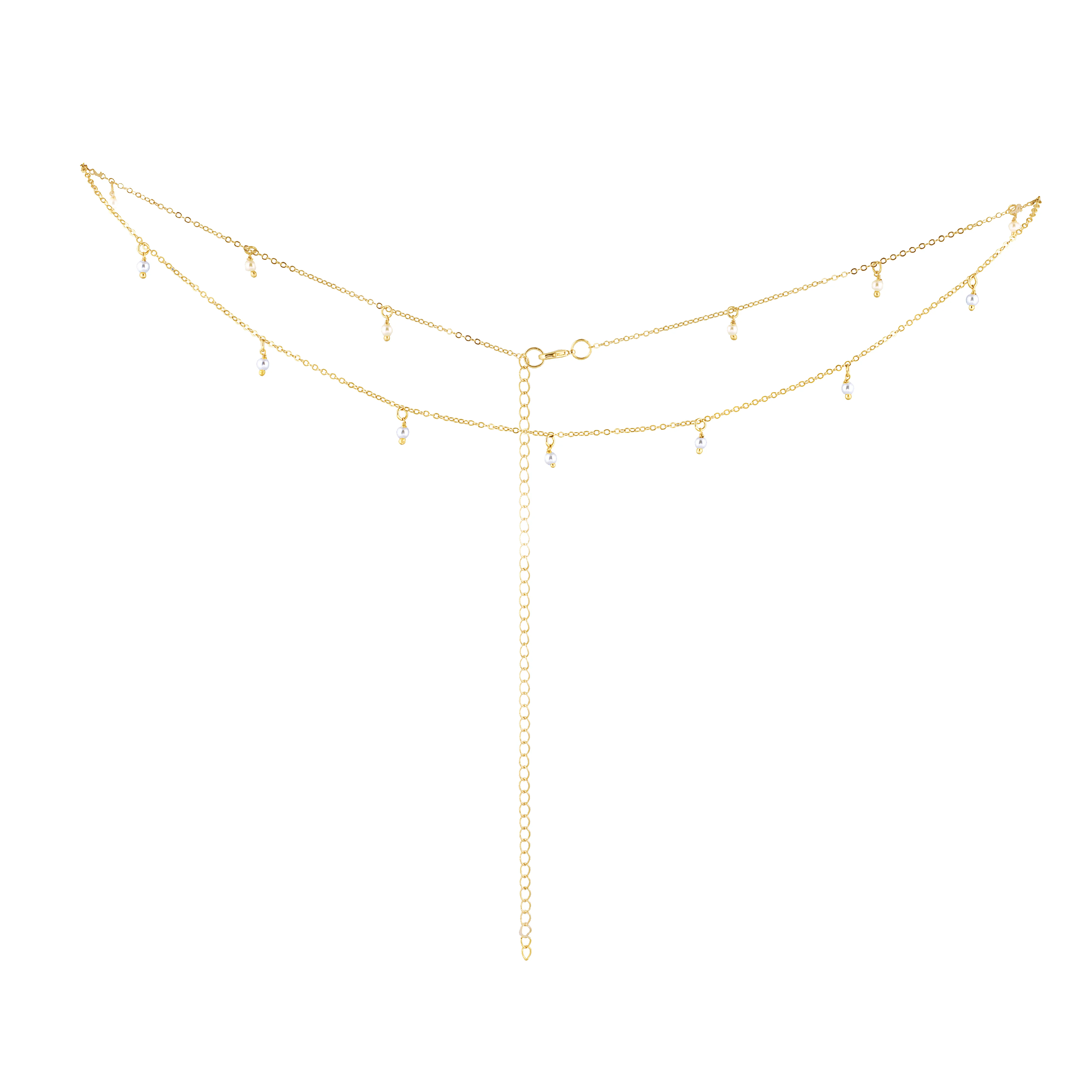 Alina Pearl Belly Chain sold by Beach Bunny