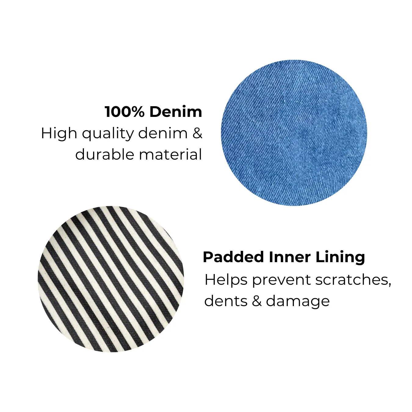 Laptop Case 13", Handle & Charger Pocket, Denim sold by Beach Bunny product image thumbnail 5