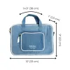 Laptop Case 13", Handle & Charger Pocket, Denim sold by Beach Bunny