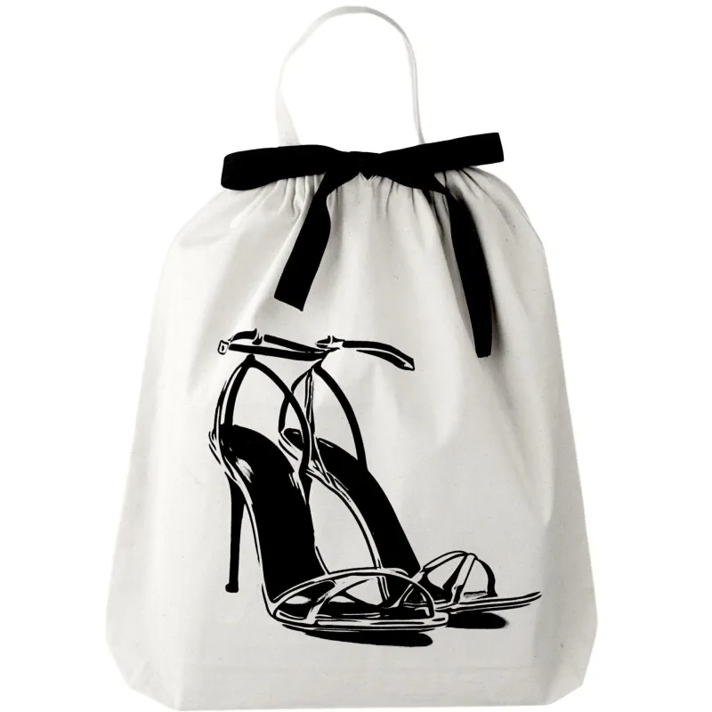 High Heel Sandal Shoe Bag, Cream made by Beach Bunny