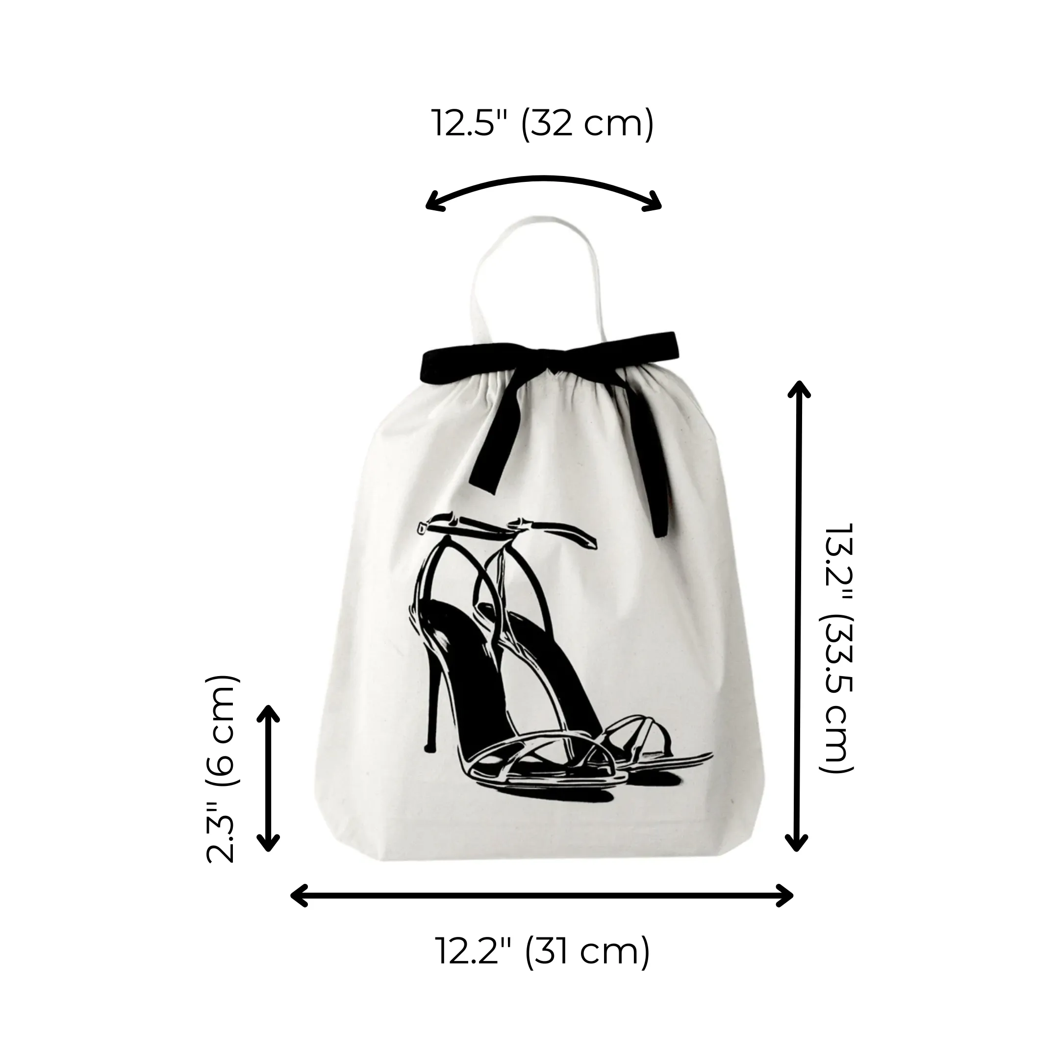 High Heel Sandal Shoe Bag, Cream sold by Beach Bunny product image thumbnail 3