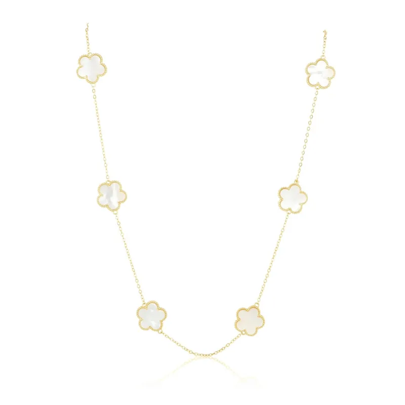 Adeline Clover Necklace sold by Beach Bunny