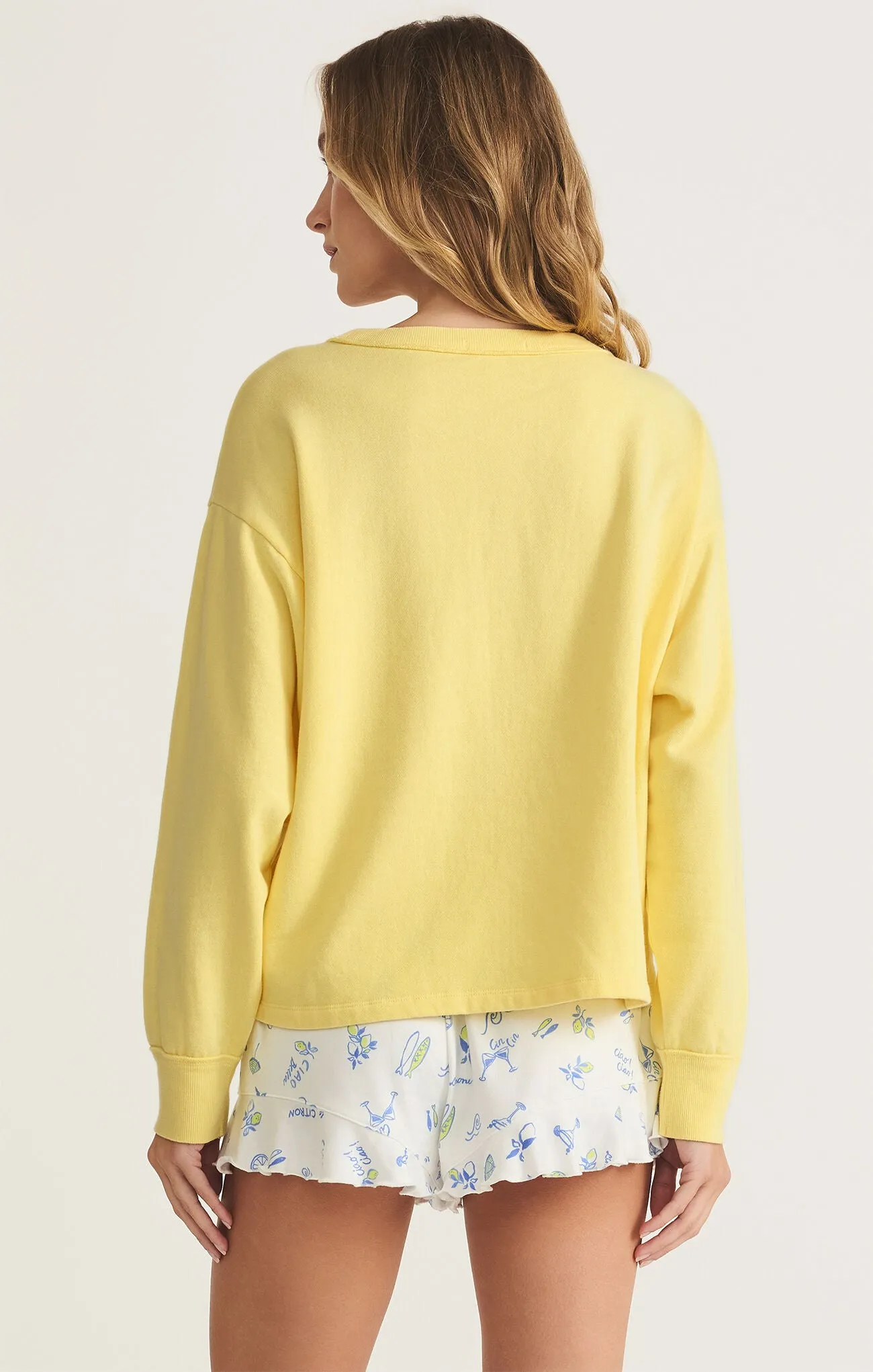 Limoncello Sweatshirt by Z Supply - Lemonade sold by Beach Bunny product image thumbnail 3