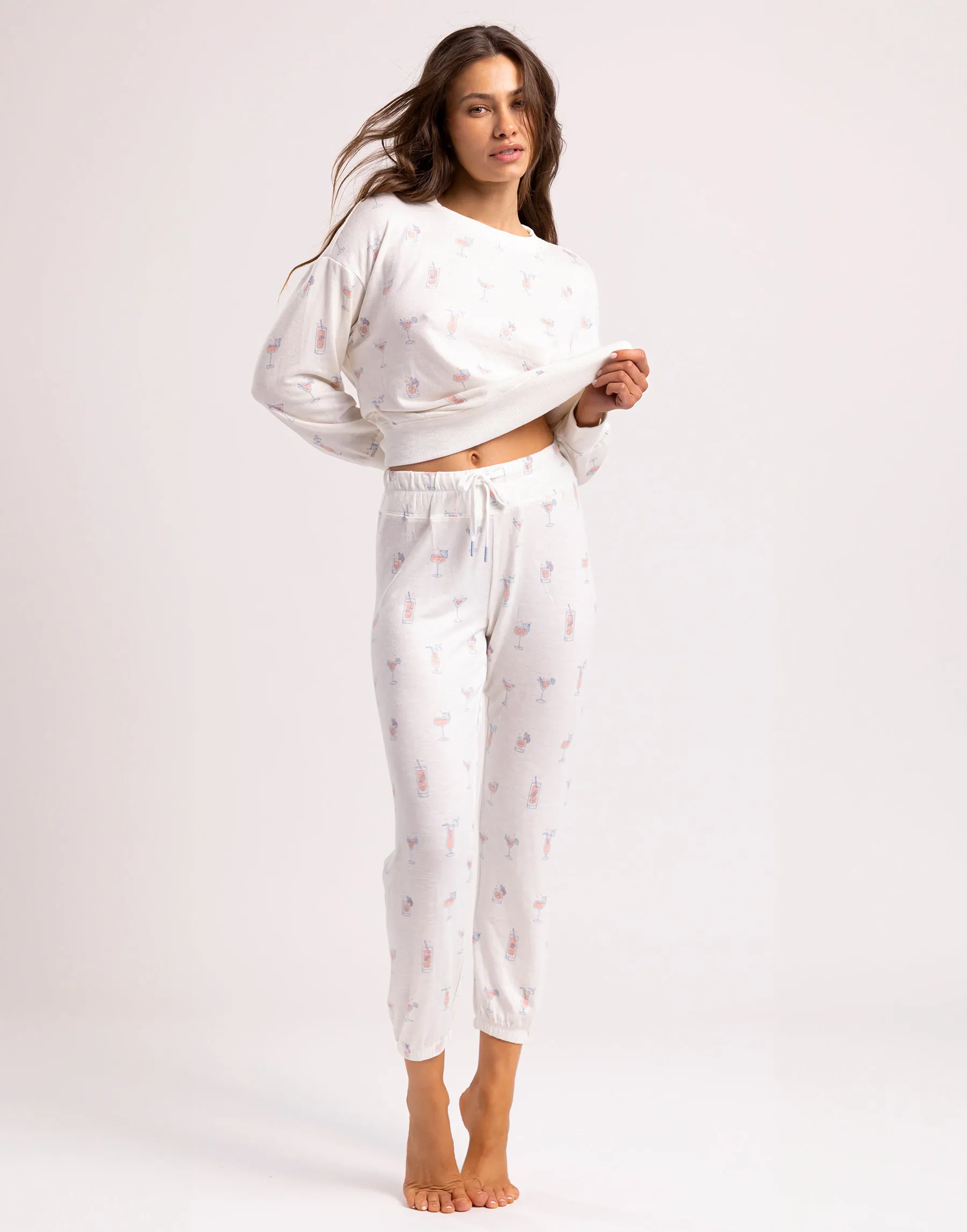 Ava Cocktails Jogger by Z Supply - Cloud Dancer sold by Beach Bunny product image thumbnail 2