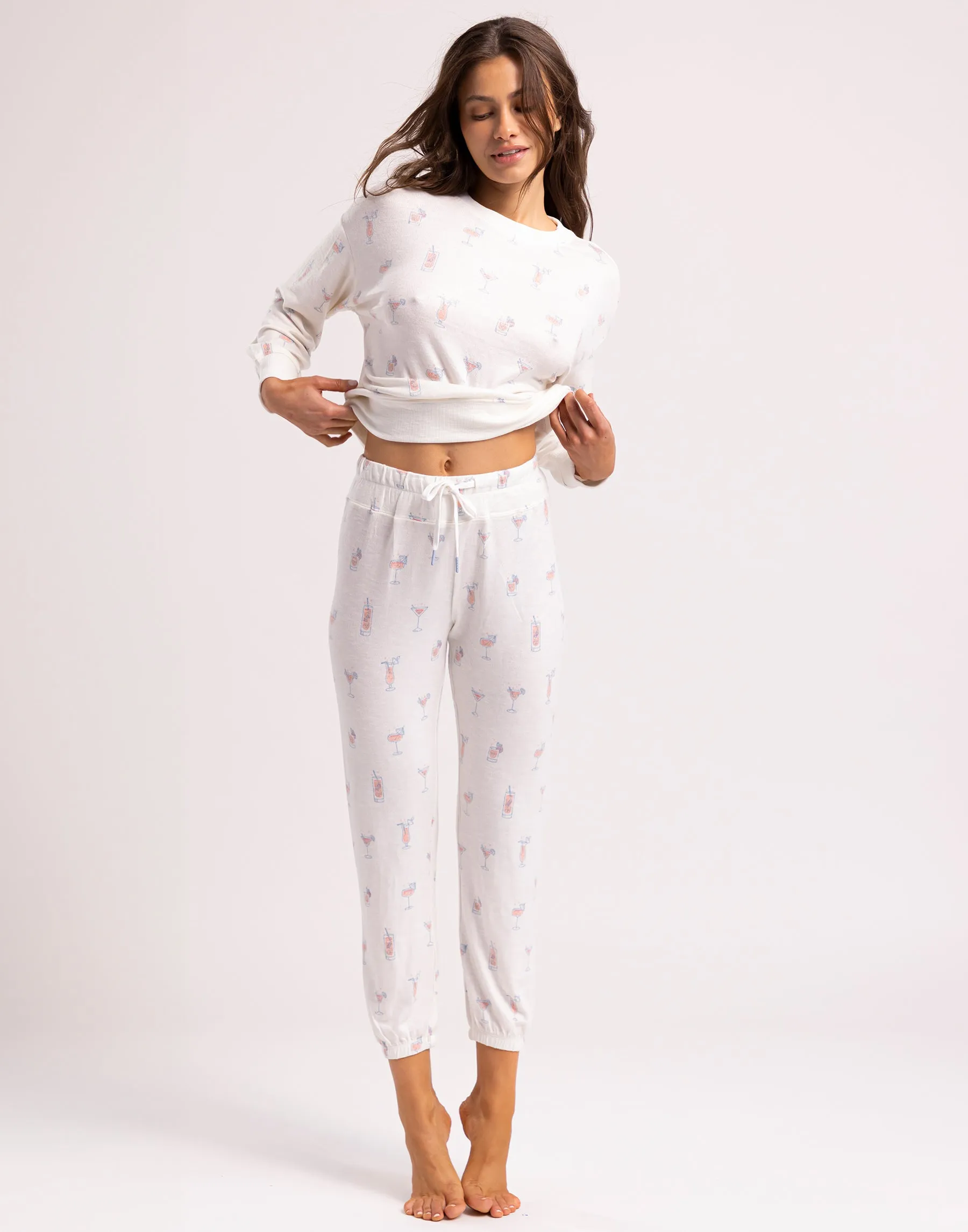 Ava Cocktails Jogger by Z Supply - Cloud Dancer sold by Beach Bunny product image thumbnail 4