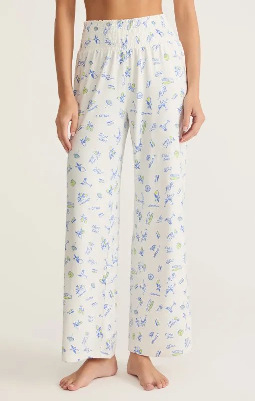 Dawn Citron Pant by Z Supply - White sold by Beach Bunny