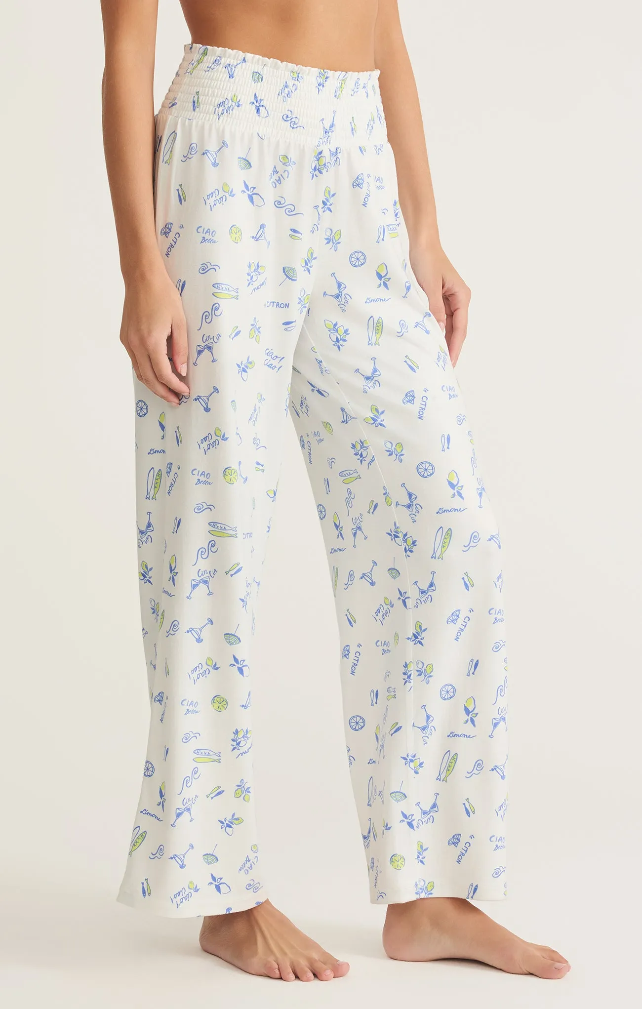 Dawn Citron Pant by Z Supply - White sold by Beach Bunny product image thumbnail 2
