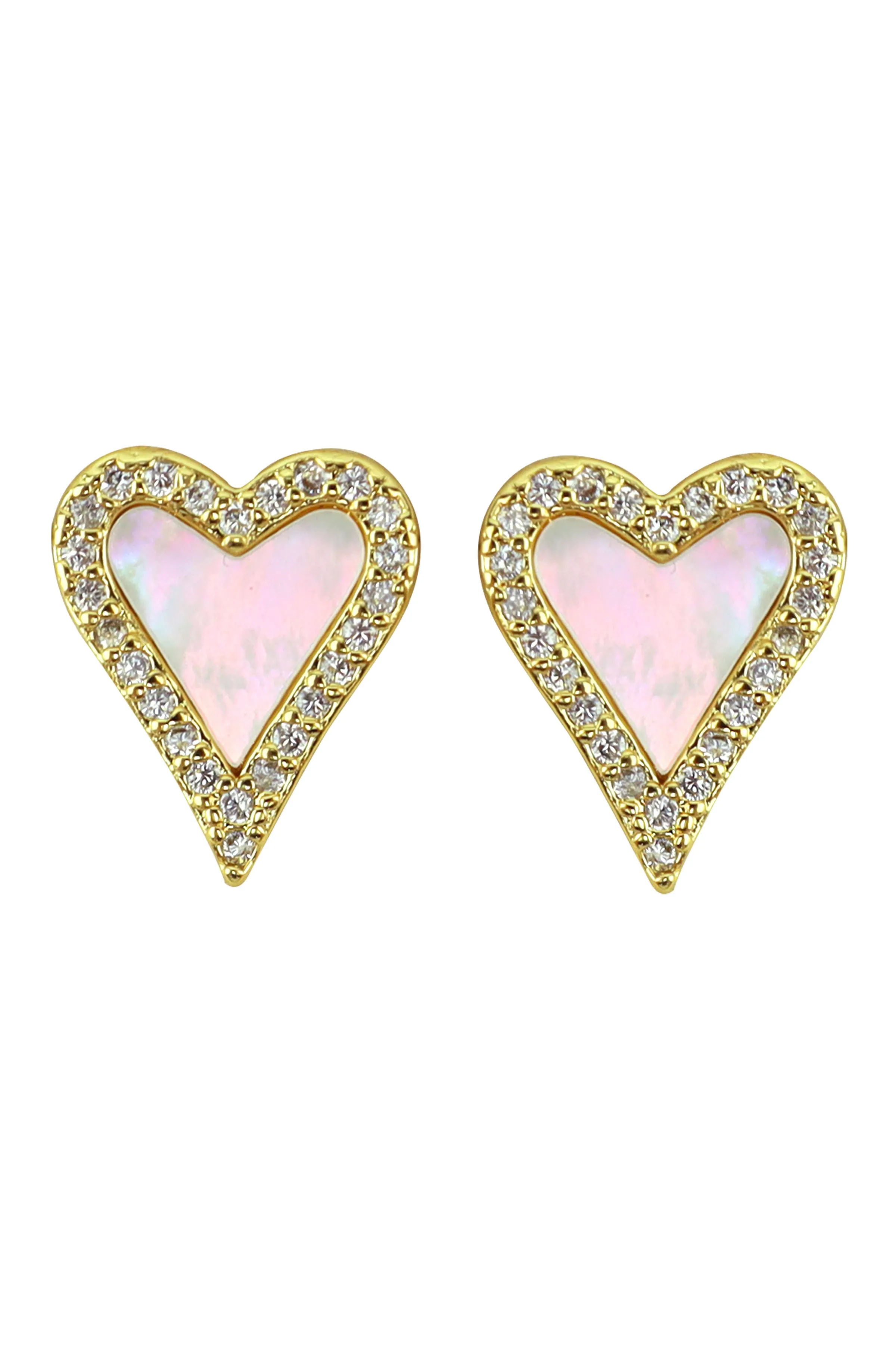 Love Stud Earrings - Gold sold by Beach Bunny