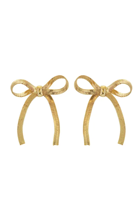Delicate Knot Earrings by Pannee - Gold sold by Beach Bunny