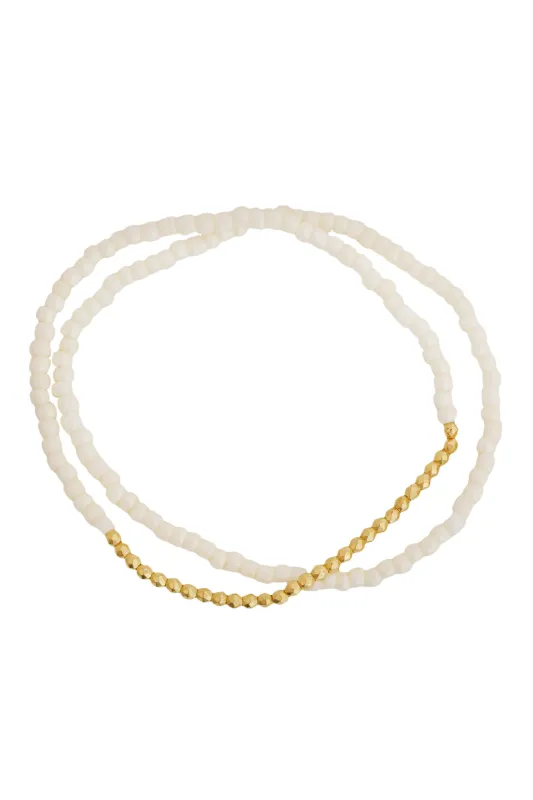 Golden Ivory Duo by Pannee - Ivory/Gold sold by Beach Bunny