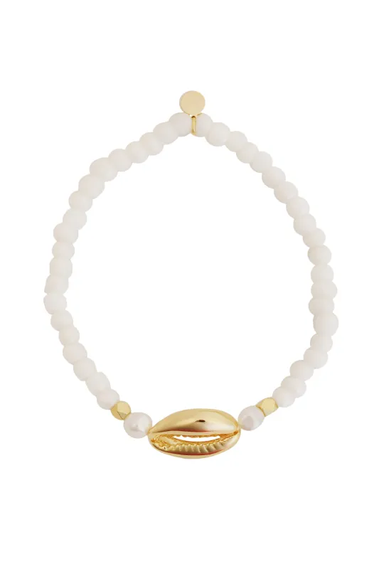 Seashore Bracelet by Pannee - White sold by Beach Bunny