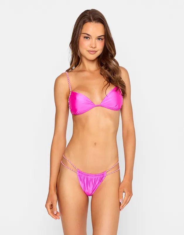 Tessa Triangle Top - Pink sold by Beach Bunny