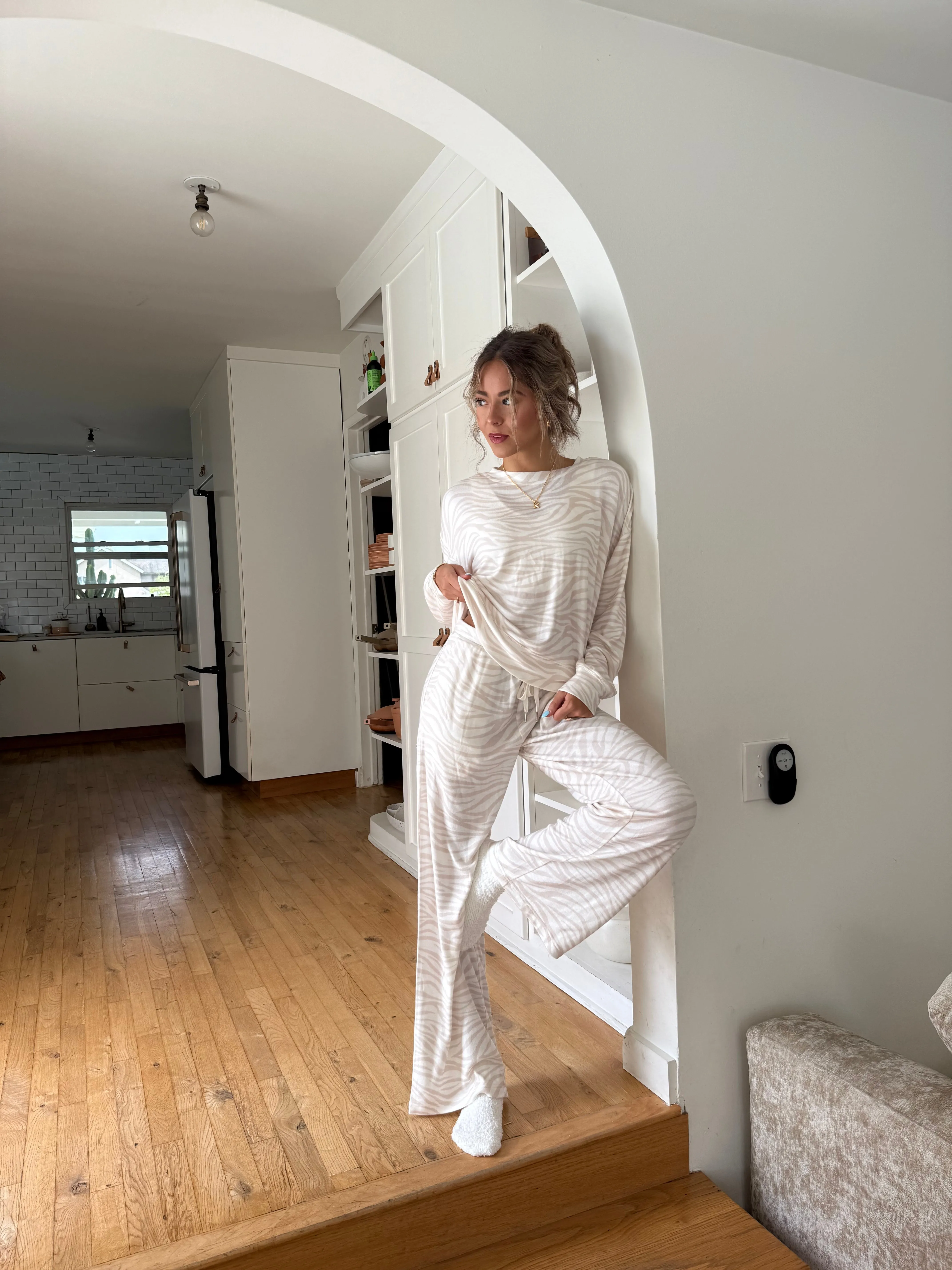 Mai Crew Sweatshirt - White Tiger sold by Beach Bunny product image thumbnail 2