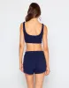 Mai V Neck Bra - Navy sold by Beach Bunny