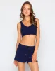 Mai V Neck Bra - Navy sold by Beach Bunny