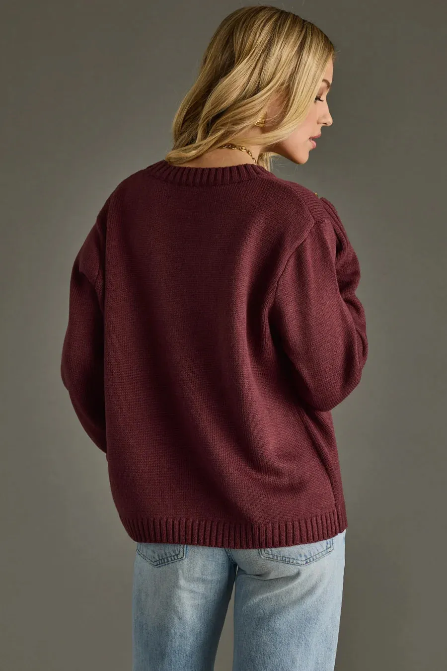 Wine Weather Sweater by Panache - Purple sold by Beach Bunny product image thumbnail 3