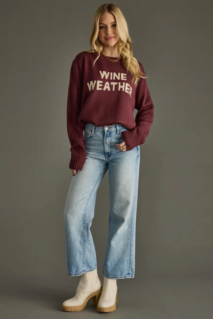 Wine Weather Sweater by Panache - Purple sold by Beach Bunny product image thumbnail 4