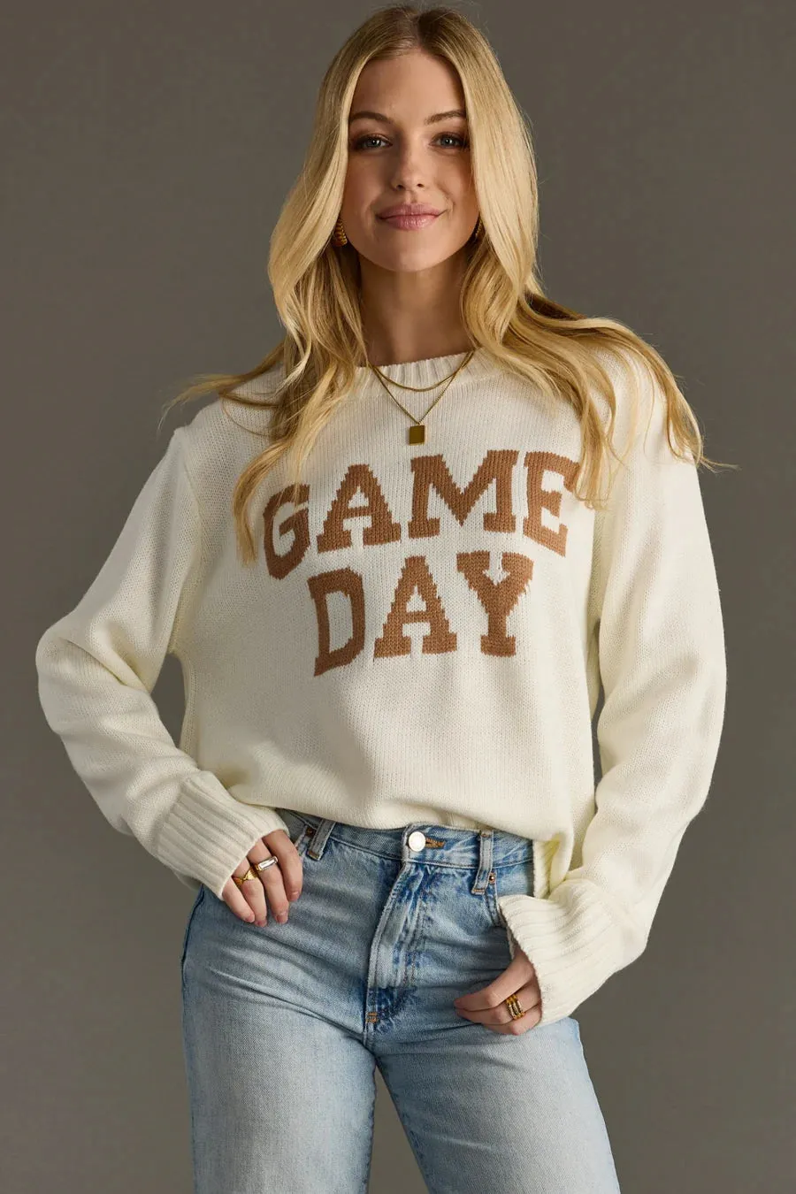 Game Day Sweater by Panache - Ivory sold by Beach Bunny product image thumbnail 2