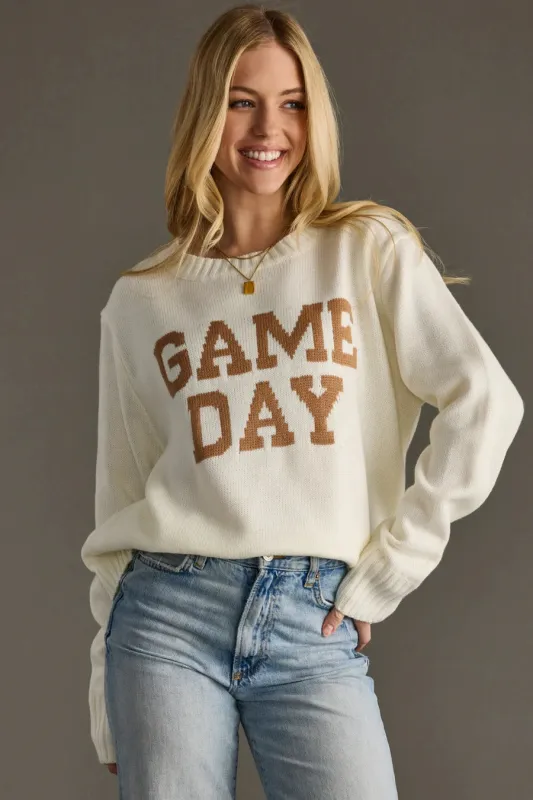 Game Day Sweater by Panache - Ivory sold by Beach Bunny