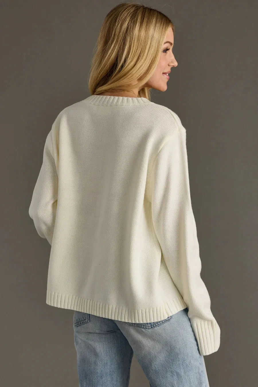 Game Day Sweater by Panache - Ivory sold by Beach Bunny product image thumbnail 3
