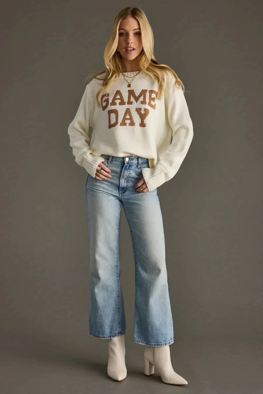 Game Day Sweater by Panache - Ivory sold by Beach Bunny product image thumbnail 4