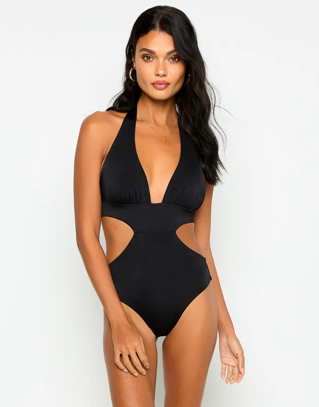 Nina Full One Piece - Black sold by Beach Bunny