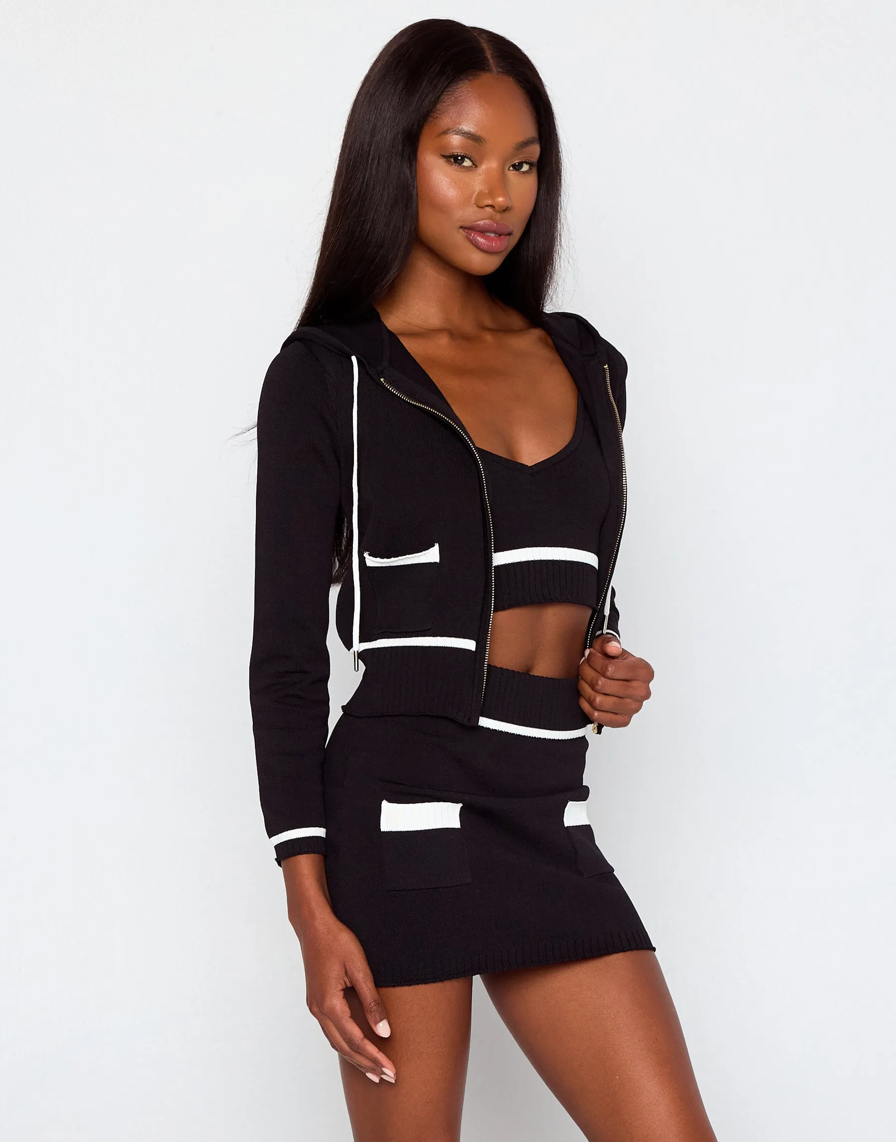 Juliette Knit Skirt - Black sold by Beach Bunny product image thumbnail 2