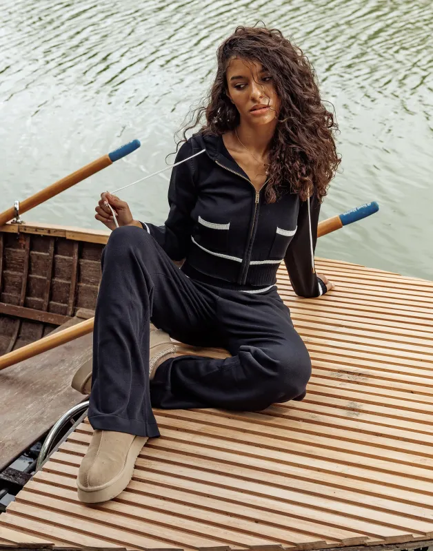 Juliette Knit Jacket - Black sold by Beach Bunny
