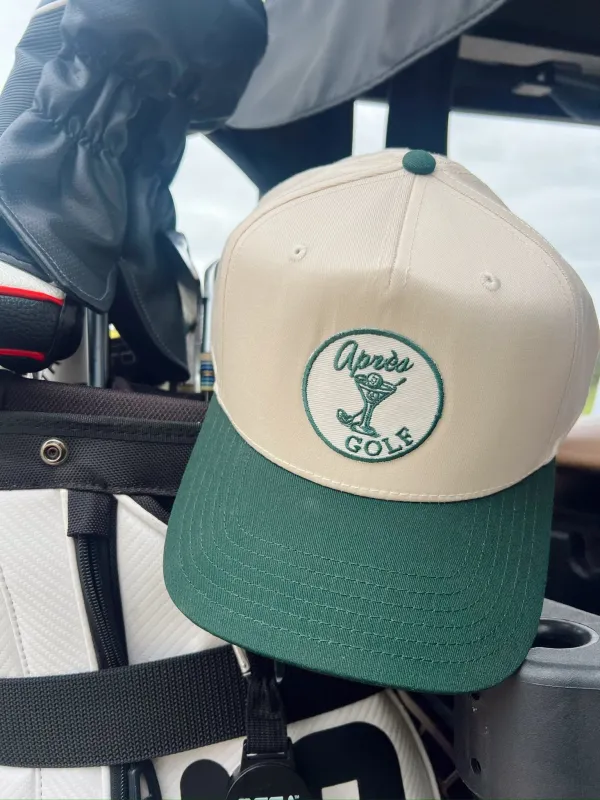 Apres Golf - Green Vintage Trucker Hat by KenzKustomz sold by Beach Bunny