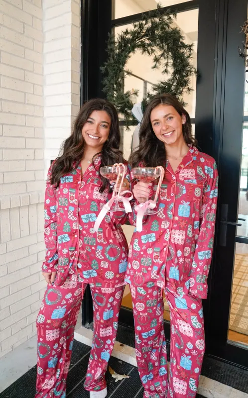 Whimsical Christmas - Long Pajama Set sold by Beach Bunny