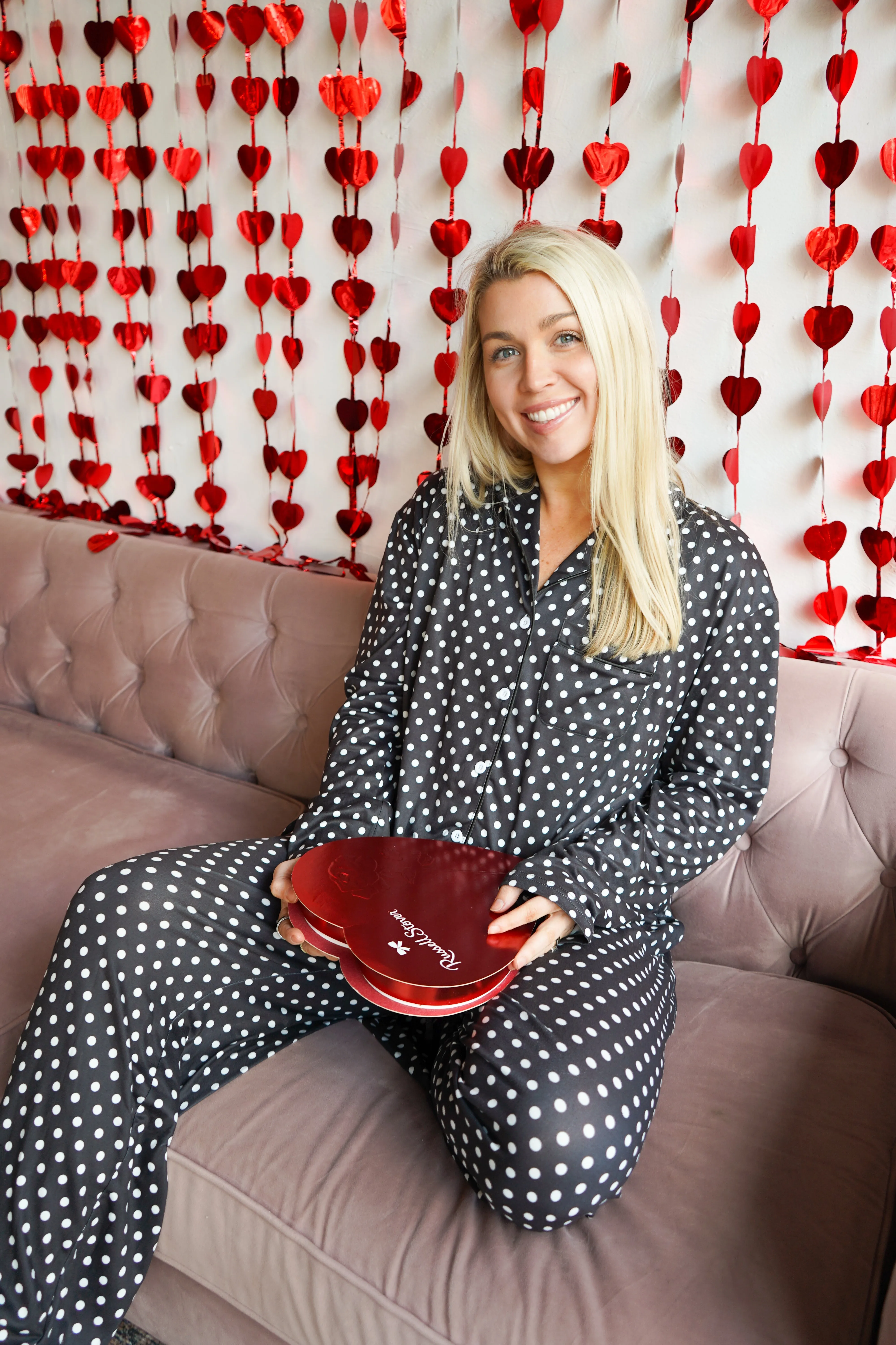 Black Polka Dot - Long Pajama Set by KenzKustomz sold by Beach Bunny product image thumbnail 2