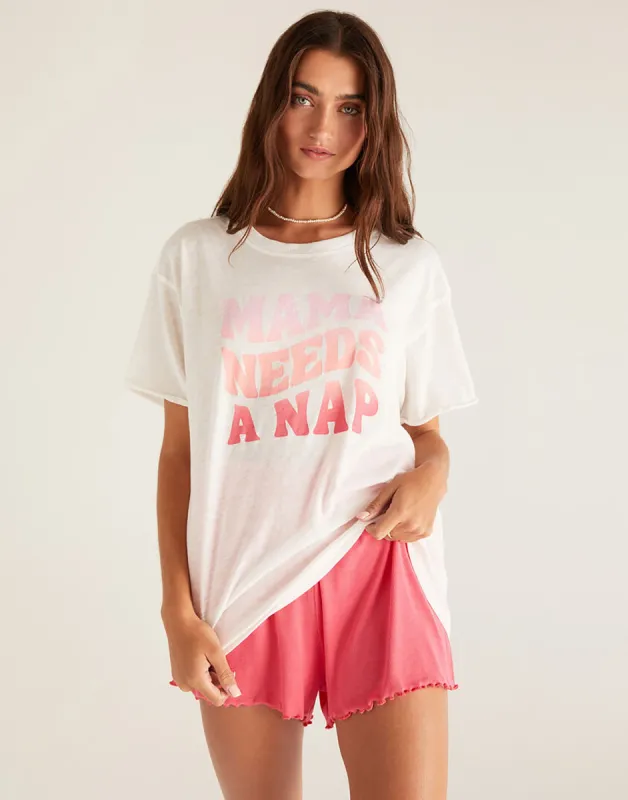 Boyfriend Mama Tee by Z Supply - White Shell sold by Beach Bunny