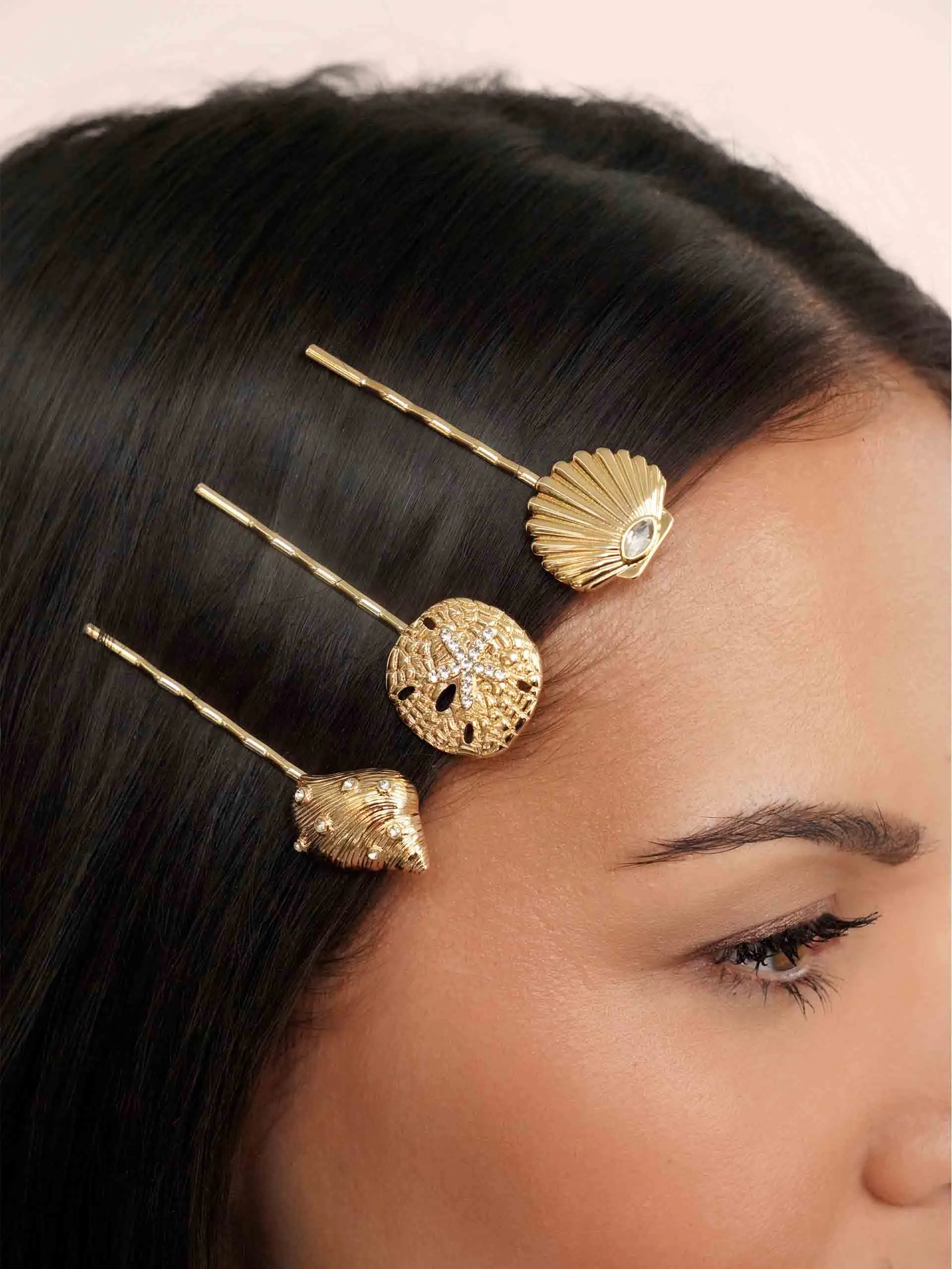 Oceanic Bobby Pin Set by Ettika sold by Beach Bunny product image thumbnail 2