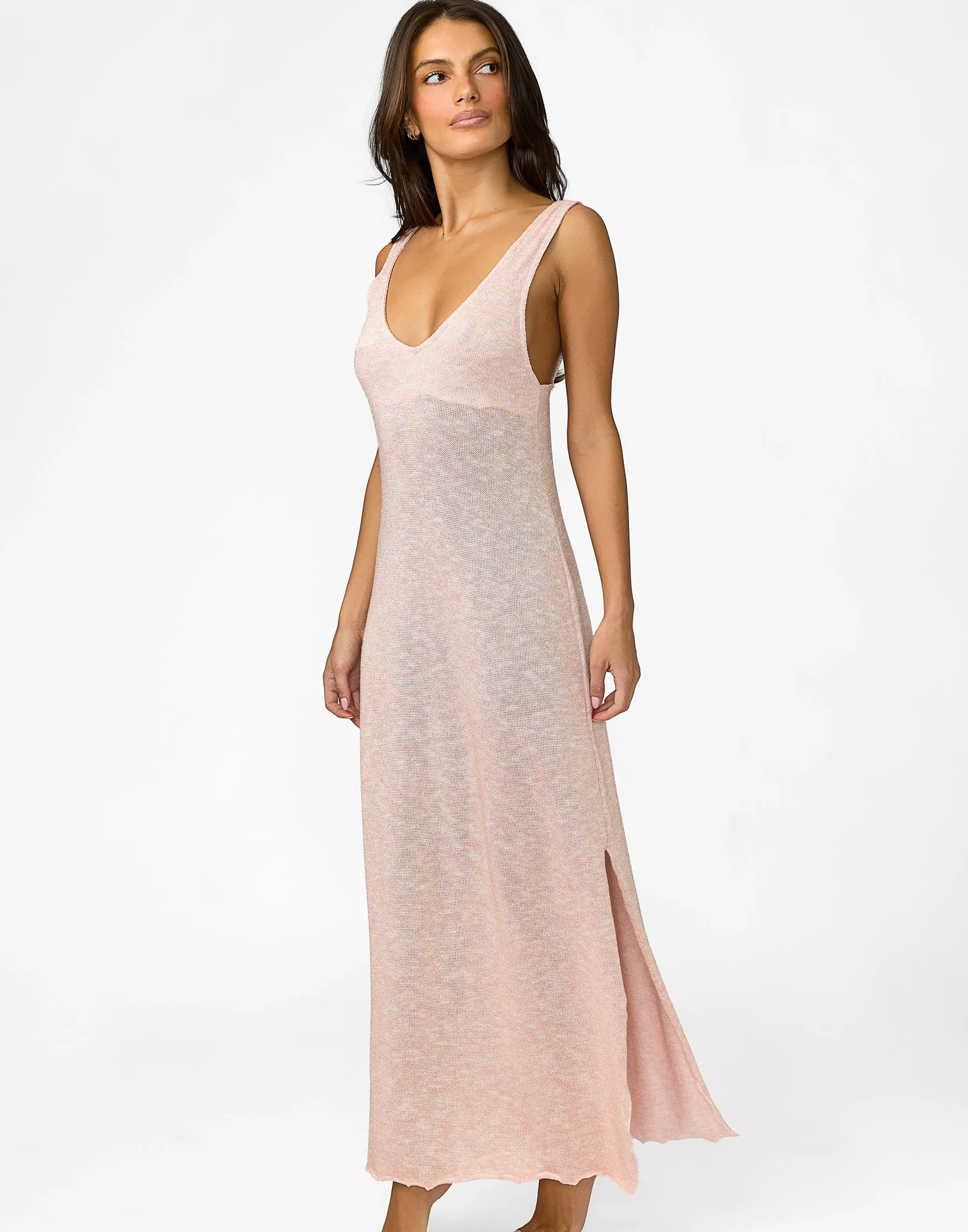 Amaia Maxi Dress - Pink Knit sold by Beach Bunny product image thumbnail 2