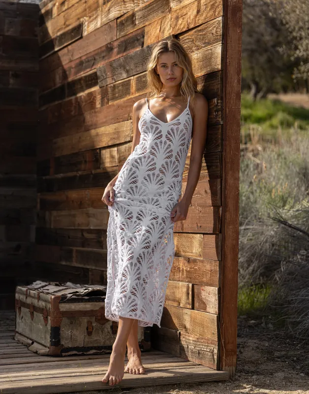 Alana Maxi Dress - White made by Beach Bunny