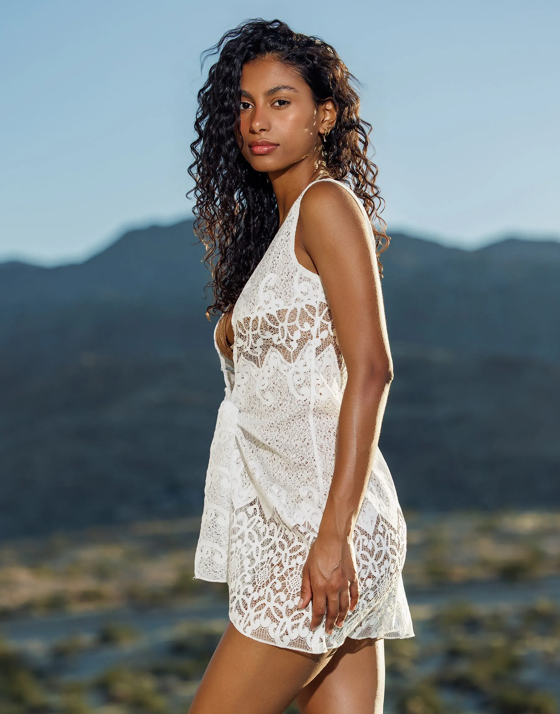 Chiara Lace Dress - White sold by Beach Bunny product image thumbnail 5