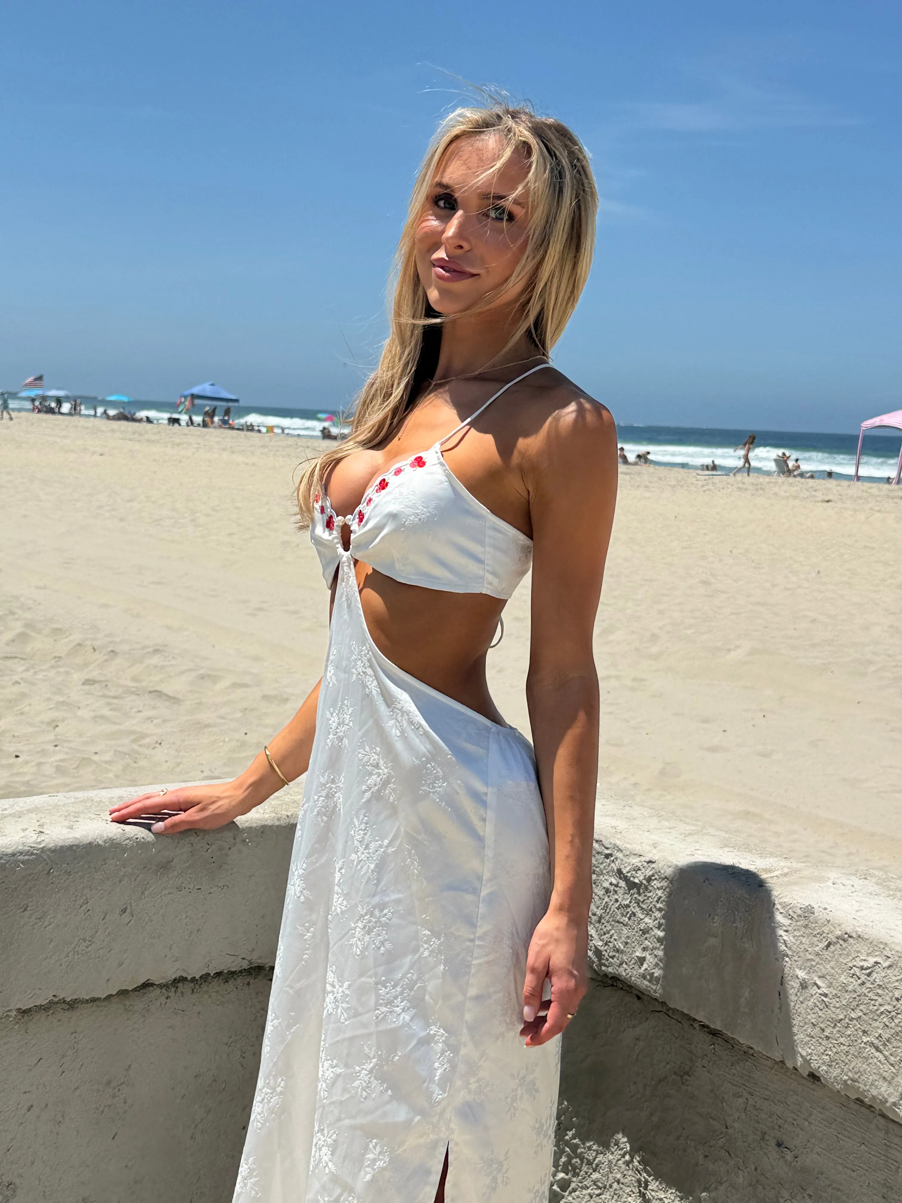 ROSETTA MAXI DRESS - WHITE sold by Beach Bunny product image thumbnail 3
