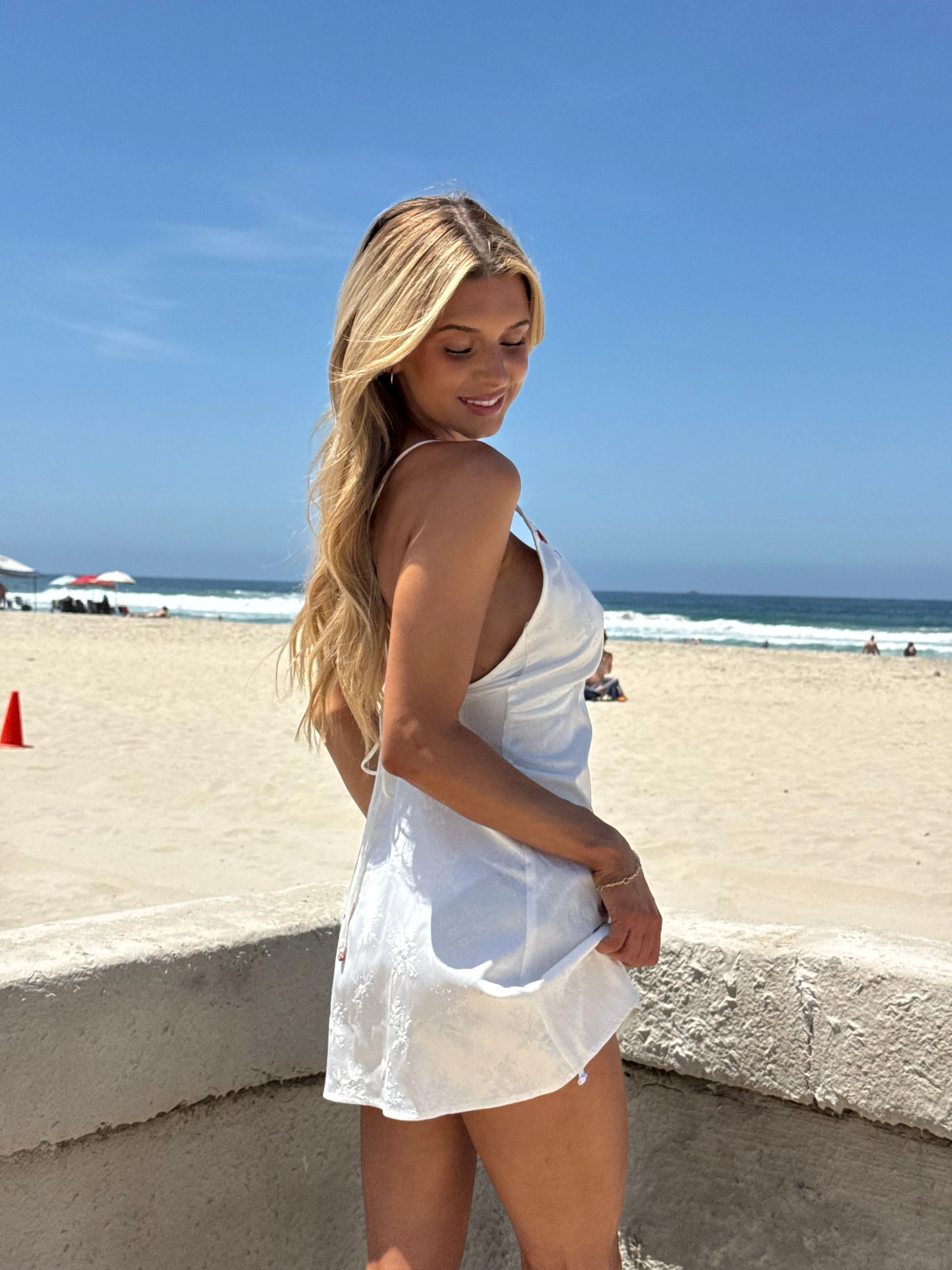 ROSETTA MINI DRESS - WHITE sold by Beach Bunny product image thumbnail 2