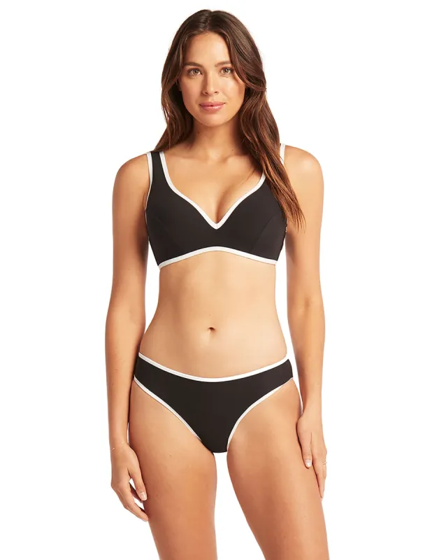 Elite D/DD Moulded Cup Bralette by Sea Level - Black made by Beach Bunny