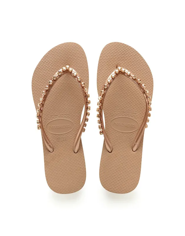 Slim Rock Mesh Sandal by Havaianas - Rose Gold made by Havaianas