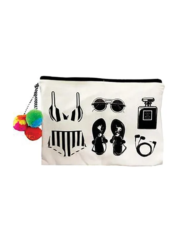 Beach Pouch by Bag-all - White sold by Beach Bunny