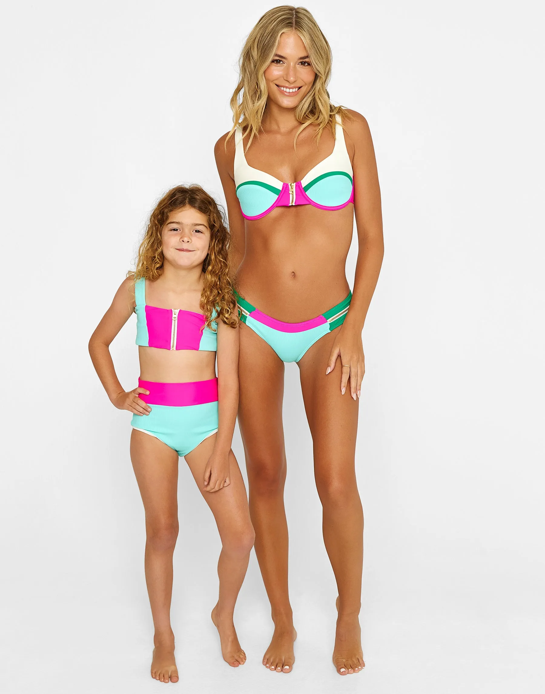 Della Skimpy Bottom - Aqua/Pink/Green sold by Beach Bunny product image thumbnail 5