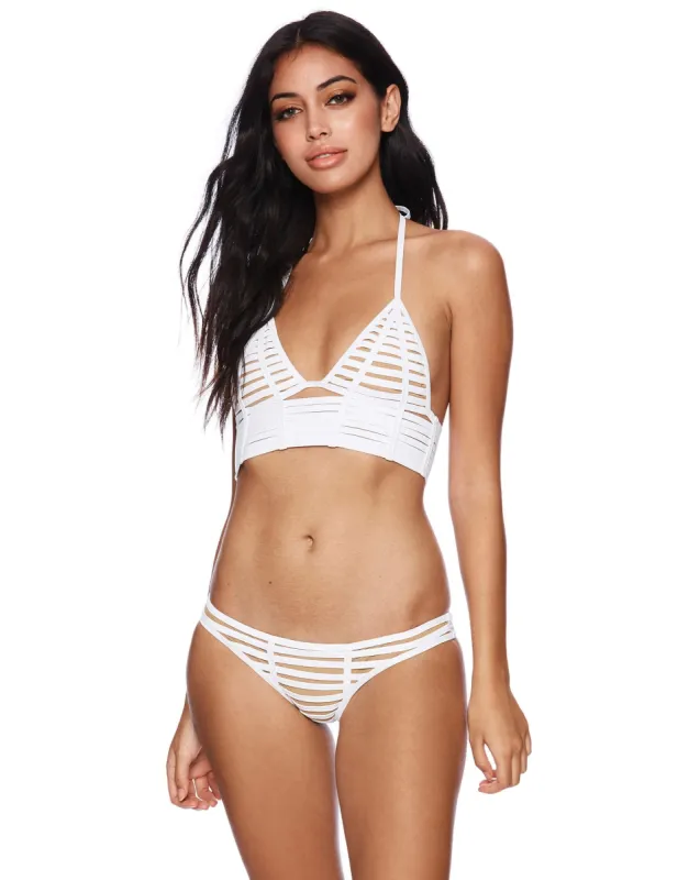 Hard Summer Skimpy Bottom - White sold by Beach Bunny