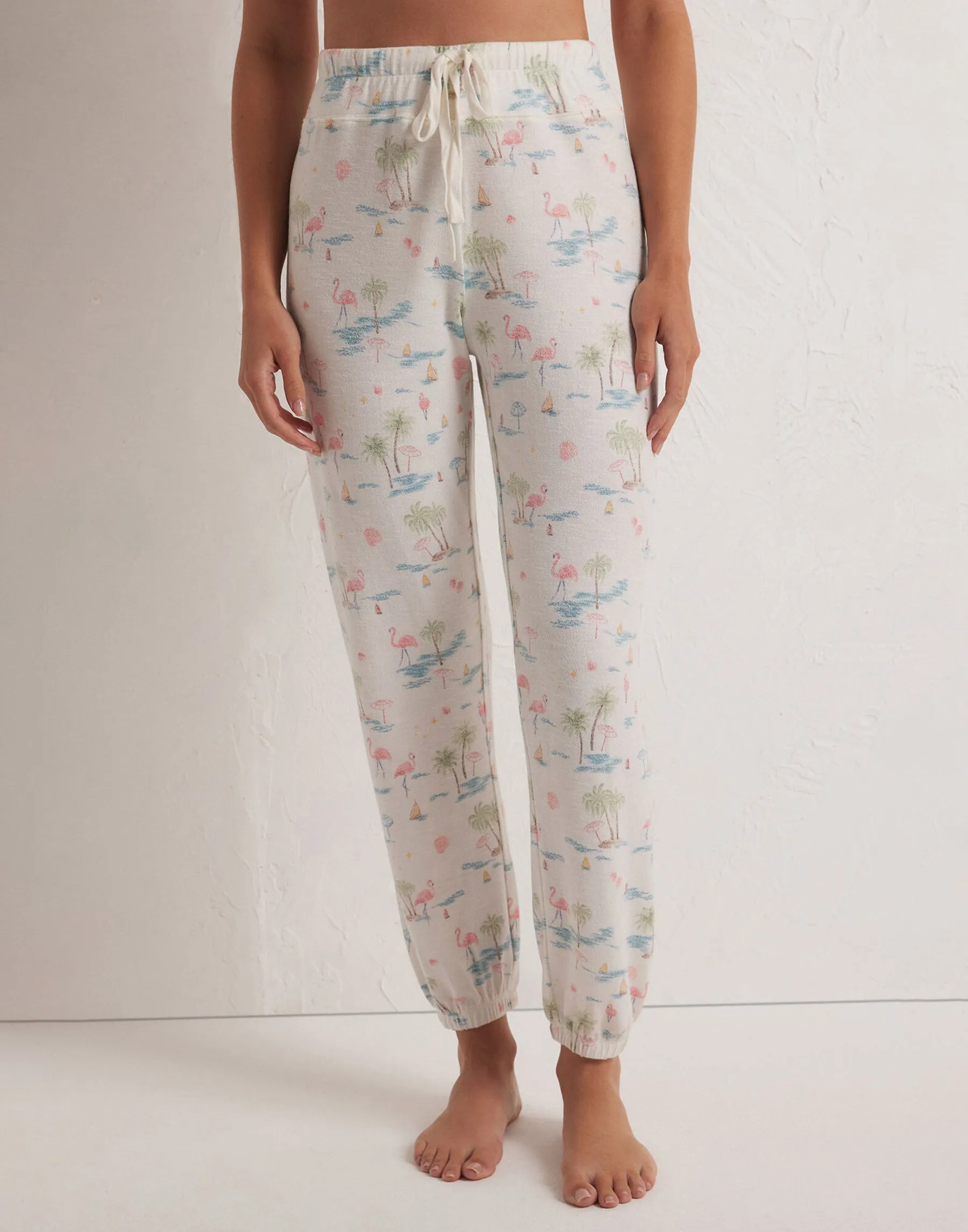 Ava Vacay Jogger by Z Supply - Cloud Dancer sold by Beach Bunny