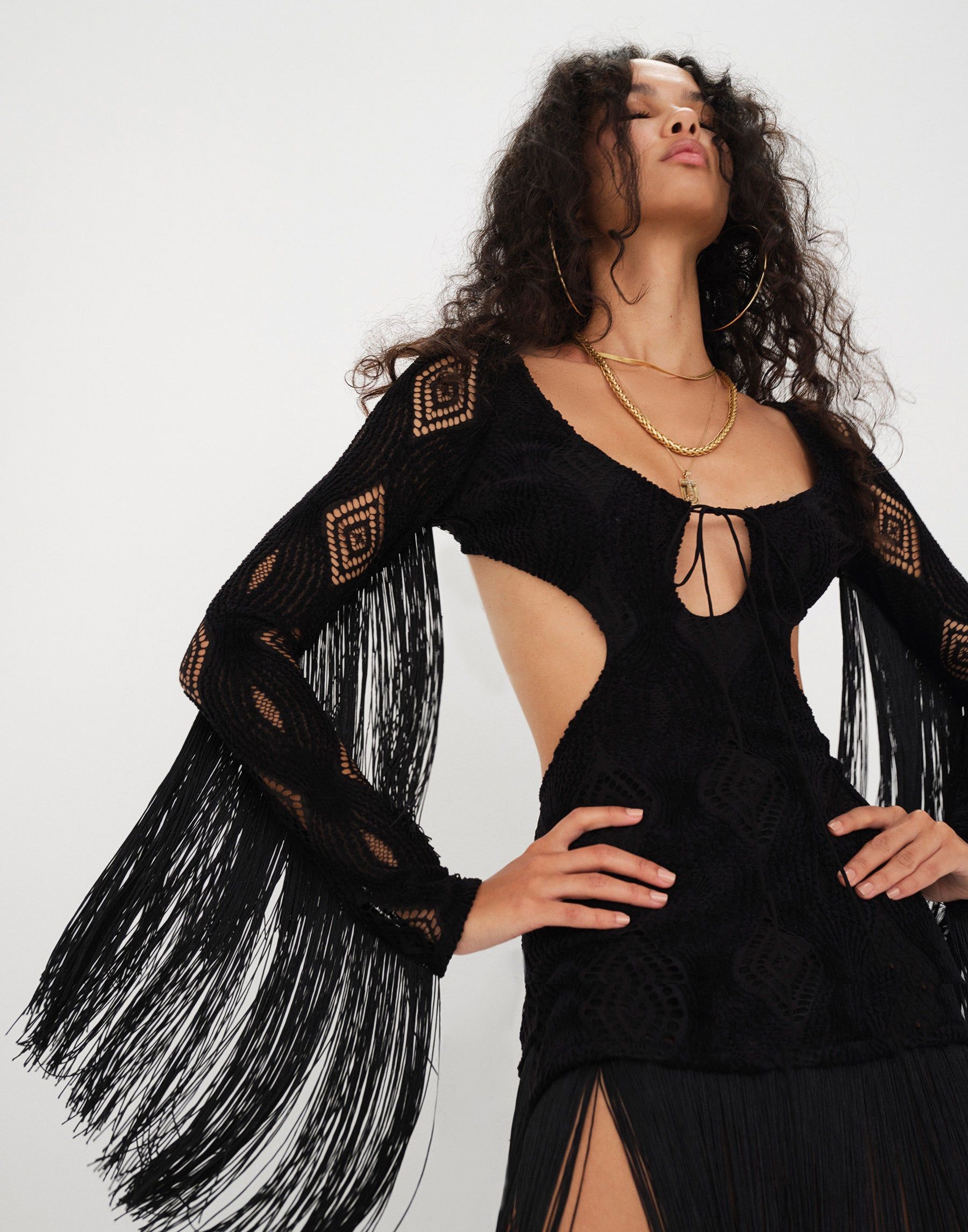 Aubrey Mini Dress by For Love & Lemons - Black sold by Beach Bunny product image thumbnail 5