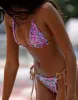 Paparazzi Triangle Top - Blue/Pink sold by Beach Bunny