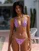 Paparazzi Triangle Top - Blue/Pink sold by Beach Bunny